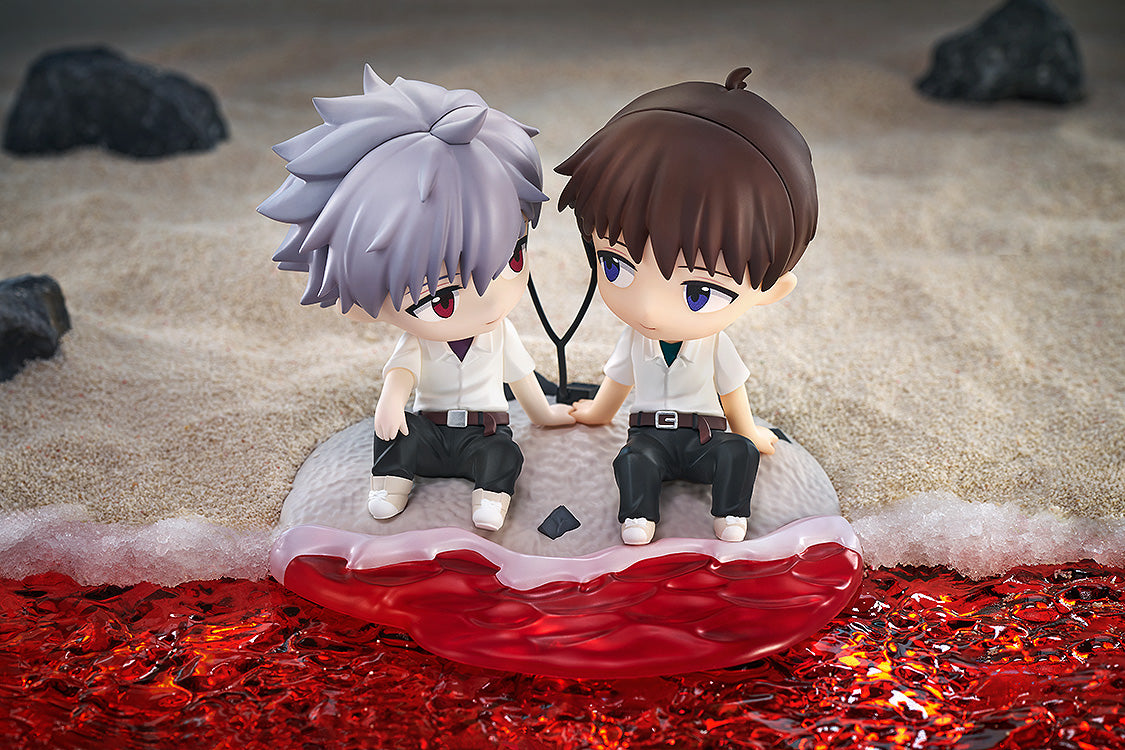 エヴァンゲリオン カヲル シンジ イヤホンを共有する「シンジ」と「カヲル」の姿がフィギュアに