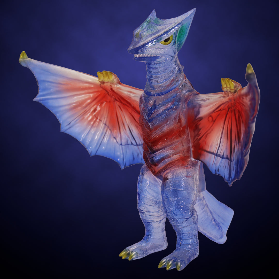 ミドルサイズガメラシリーズ 【第9弾】ギャオス（1967）レトロブルークリア Ver.