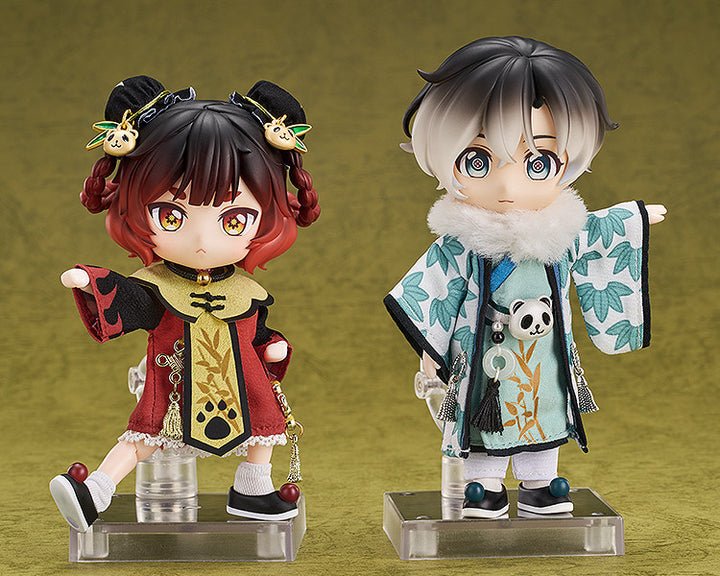 ねんどろいどどーる 中華風 おようふくセット パンダ麻雀：ローリエ
