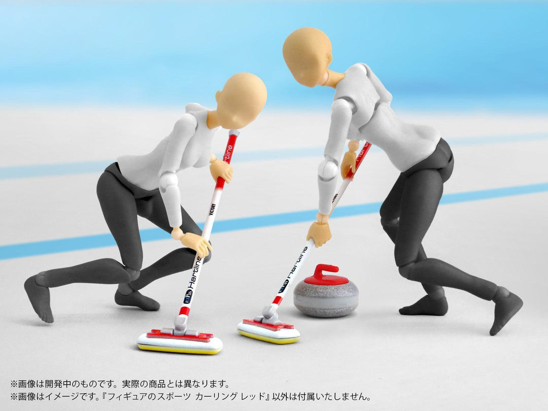 プリプラ フィギュアのスポーツ カーリング レッド