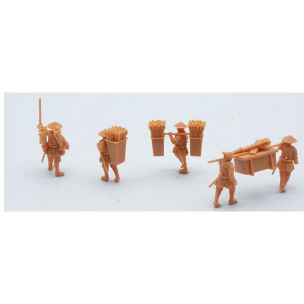 1/72 Mr & Mrs History 日本戦国時代 弓足軽 運搬(5体セット)