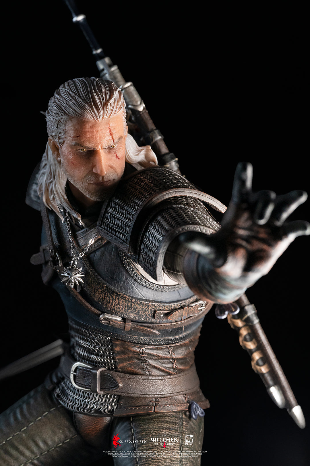 リヴィアのゲラルト vs エレディン ジオラマ スタチュー 1/6スケール