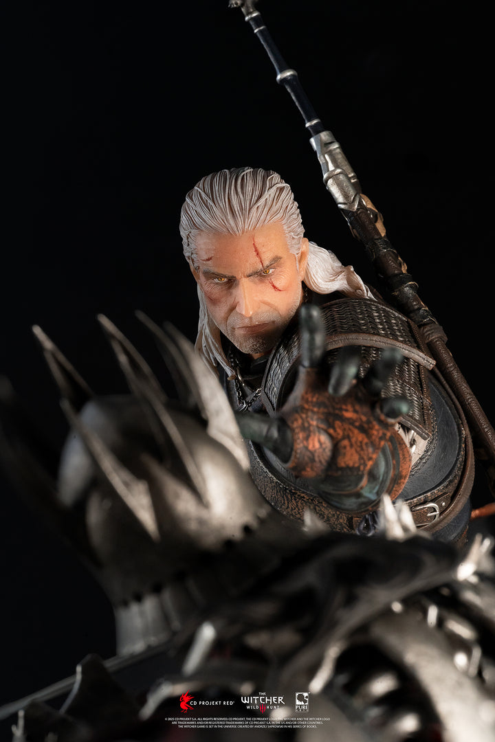 リヴィアのゲラルト vs エレディン ジオラマ スタチュー 1/6スケール