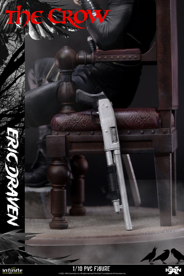アイコンx/ クロウ 飛翔伝説: エリック・ドレイヴン スタチュー 1/10スケール