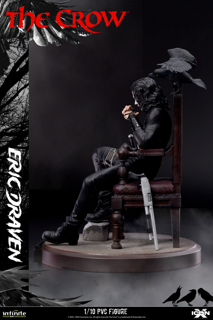 アイコンx/ クロウ 飛翔伝説: エリック・ドレイヴン スタチュー 1/10スケール