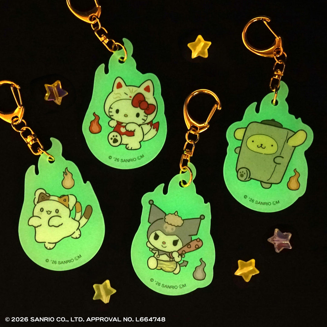 [BOX販売]サンリオキャラクターズ どろろん夜光アクリルキーホルダー -10個入りBOX-