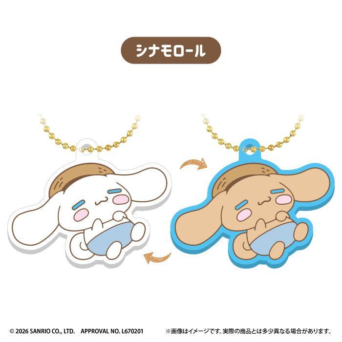 サンリオキャラクターズととびユニのコラボレーションラバーキーホルダー12種セット BOX販売]CV サンリオキャラクターズ UVラバーキーホルダー -12個入り