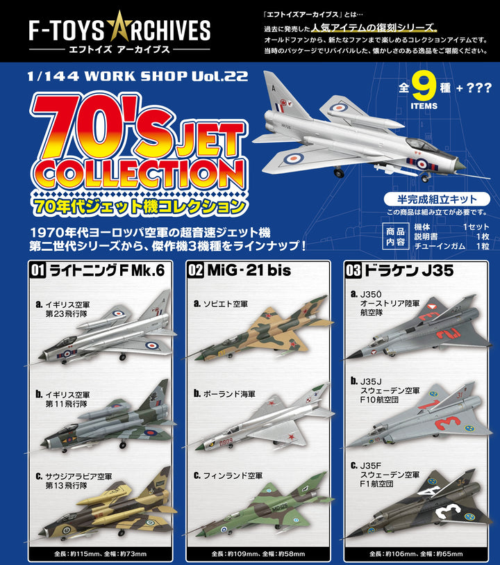 [BOX販売]エフトイズアーカイブス 70年代ジェット機コレクション -10個入りBOX-