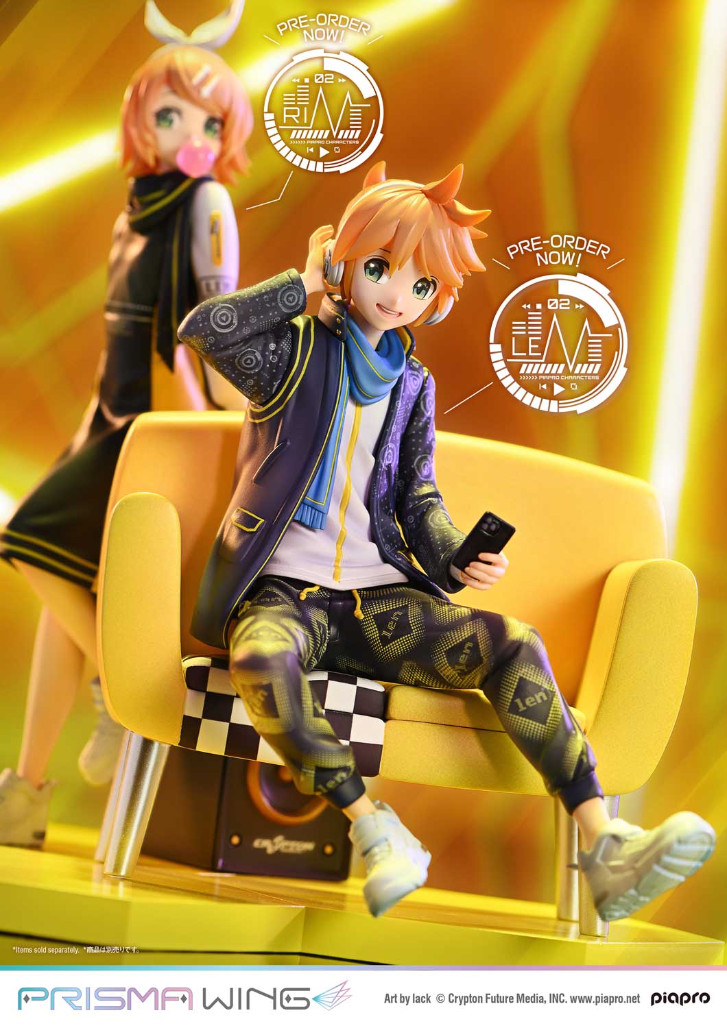 PRISMA WING ピアプロキャラクターズ  鏡音レン "Art by lack"   1/7スケール