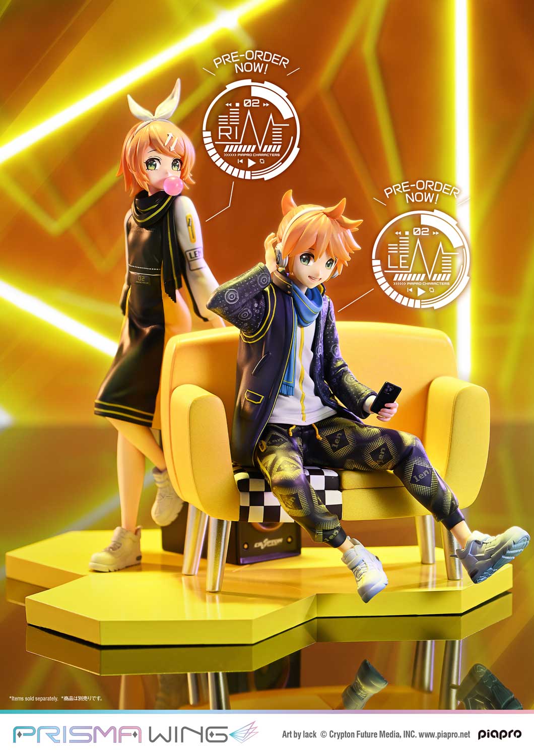 PRISMA WING ピアプロキャラクターズ  鏡音レン "Art by lack"   1/7スケール