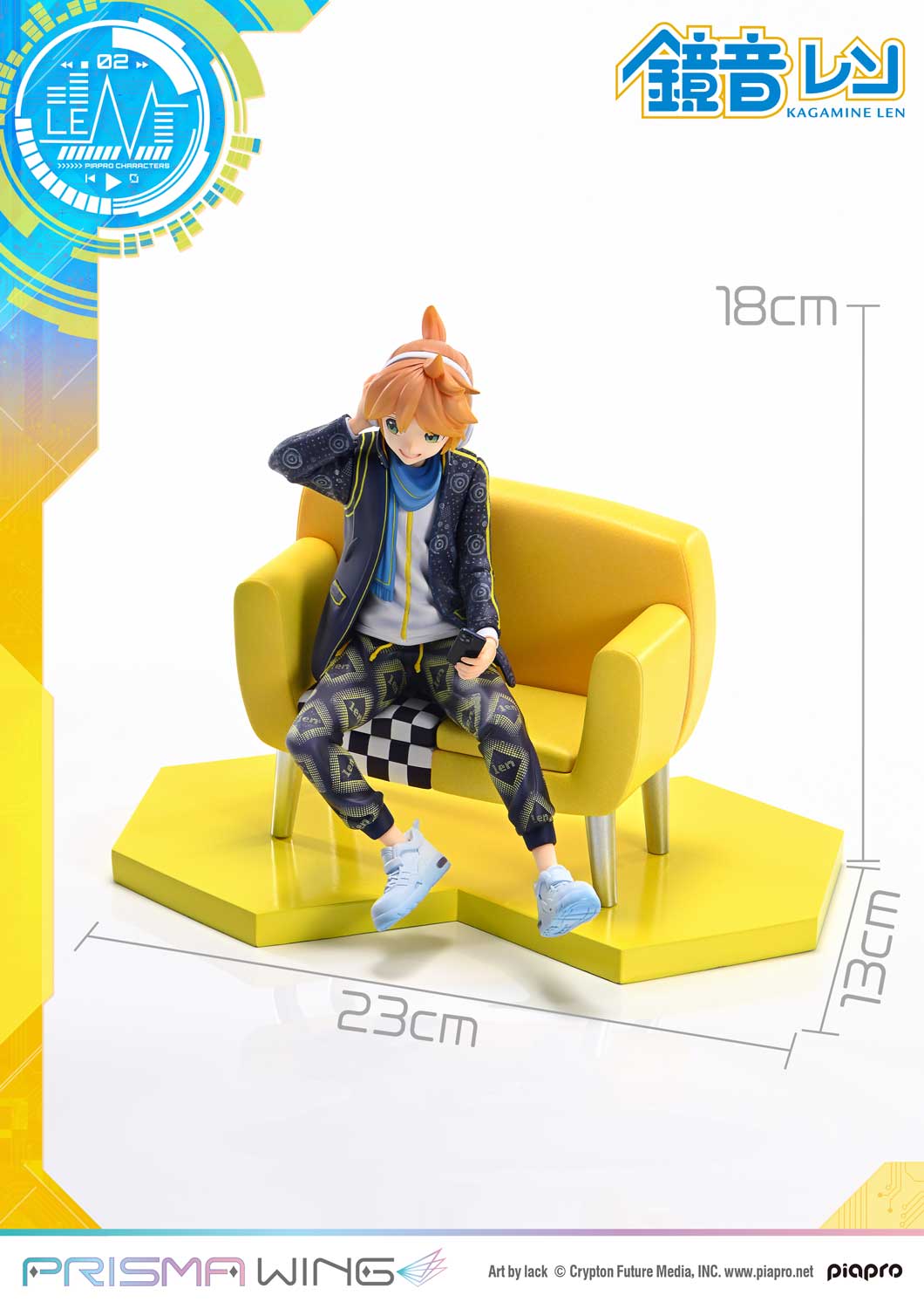 PRISMA WING ピアプロキャラクターズ  鏡音レン "Art by lack"   1/7スケール
