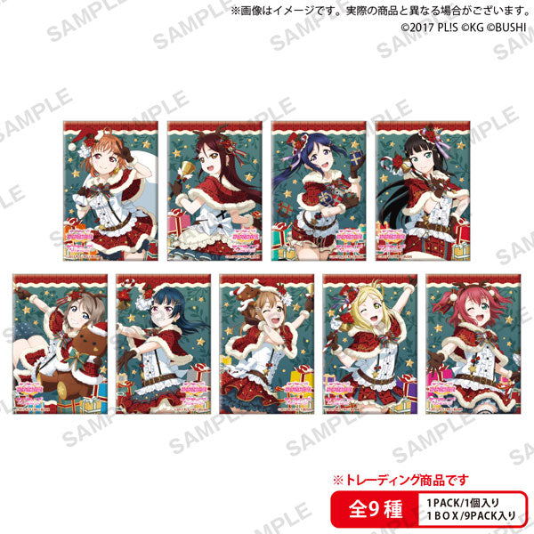 ラブライブ！スクールアイドルフェスティバル しかくい缶バッジコレクション Aqours クリスマスver. 9個入りBOXグッズ – SOOTANG