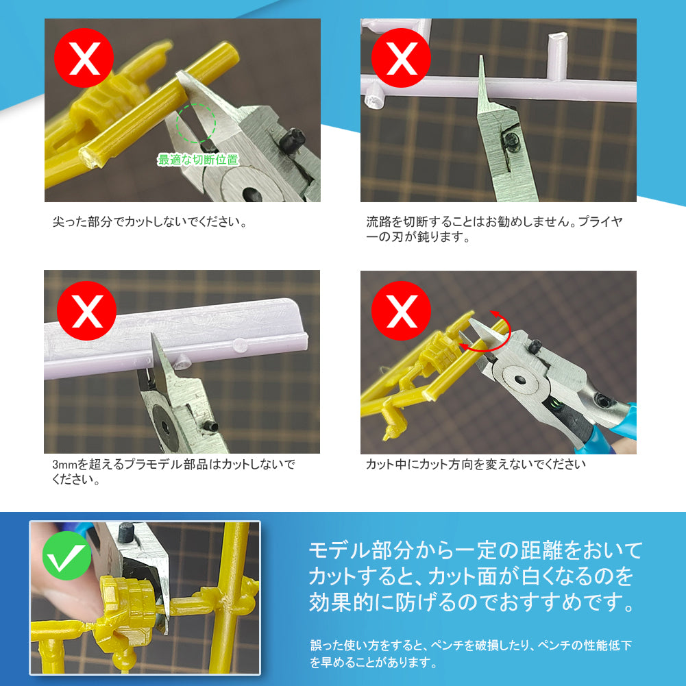 みぎにひだりさん専用 MS-106 片刃ニッパー 極薄刃 単品 – SOOTANG HOBBY