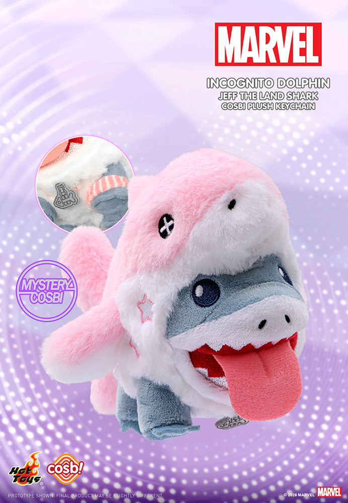 [BOX販売]コスビ・ぬいぐるみキーチェーン マーベル ジェフ・ザ・ランド・シャーク -6個入りBOX-