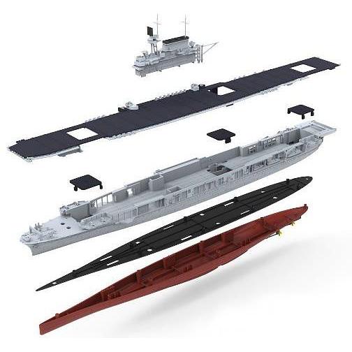 MENG MODEL(モンモデル) PS-005 1/700 アメリカ海軍航空母艦 未塗装組立キット