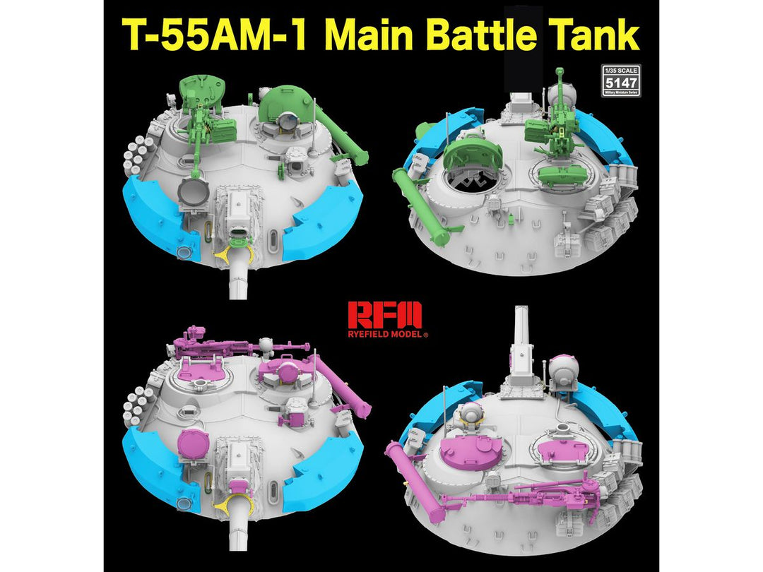 1/35 T-55AM-1 主力戦車 w/可動式履帯