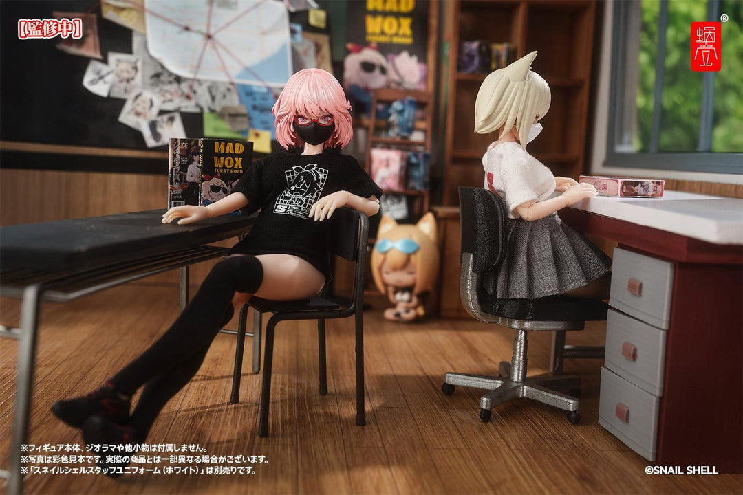 スネイルシェルスタッフユニフォーム（ブラック） ドール服セット 完成品オプションパーツ