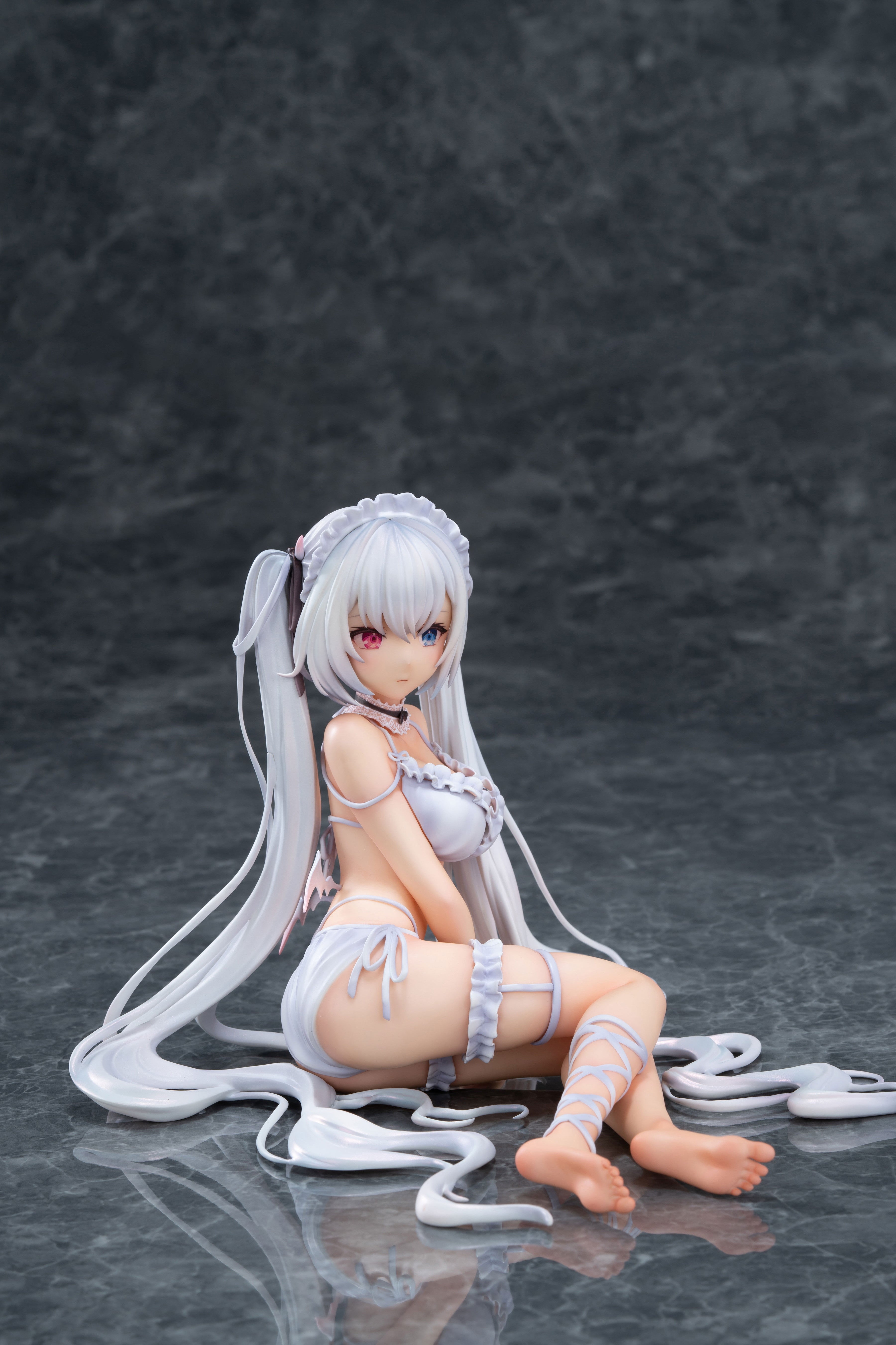 白髪ルナちゃん Illustrated by 米白粕 完成品フィギュア 1/6スケール