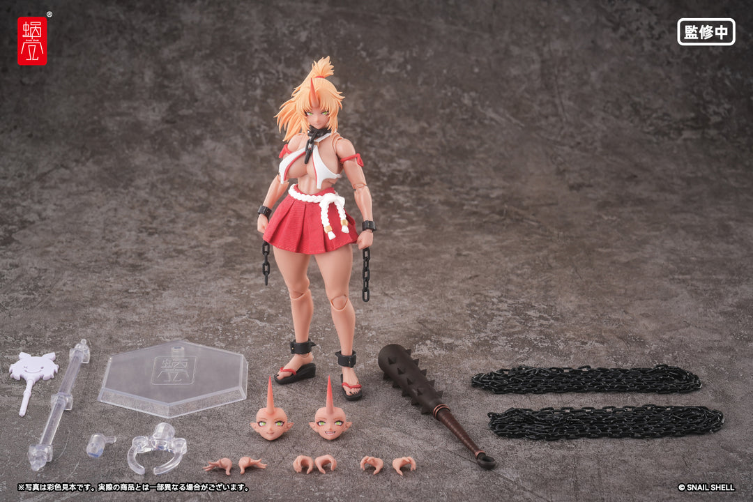 RPGEX-08 鬼巫女 次女・紅葉 完成品アクションフィギュア 1/12スケール