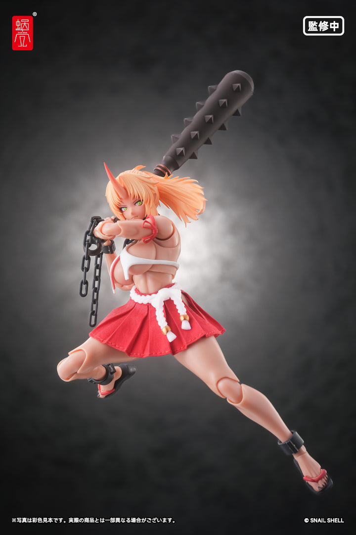 RPGEX-08 鬼巫女 次女・紅葉 完成品アクションフィギュア 1/12スケール