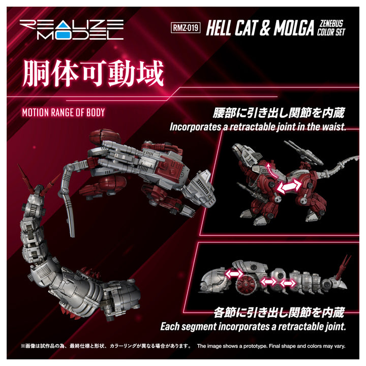 リアライズモデル RMZ-019 ヘルキャット & モルガ ゼネバスカラーセット 1/100スケール