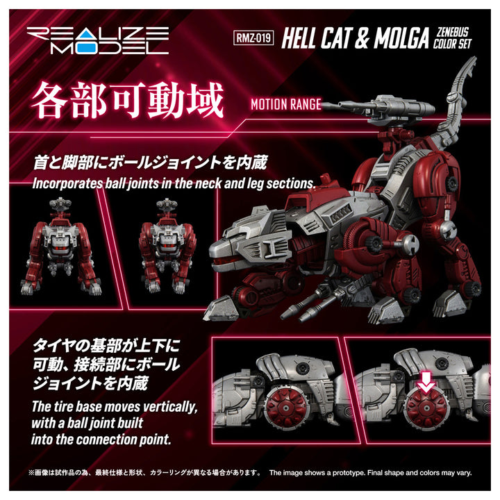リアライズモデル RMZ-019 ヘルキャット & モルガ ゼネバスカラーセット 1/100スケール