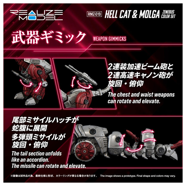 リアライズモデル RMZ-019 ヘルキャット & モルガ ゼネバスカラーセット 1/100スケール