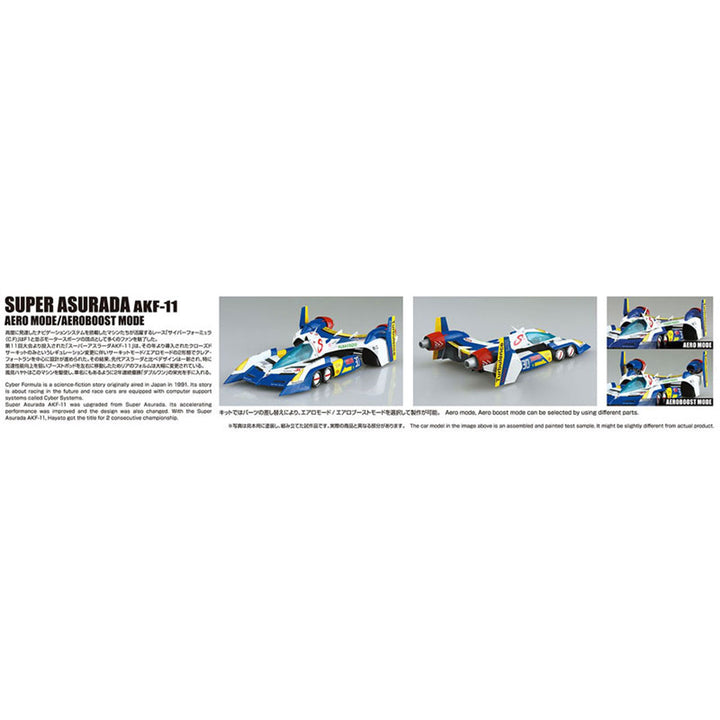 【再販】1/24 サイバーフォーミュラ スーパーアスラーダ AKF-11 エアロモード/エアロブーストモード