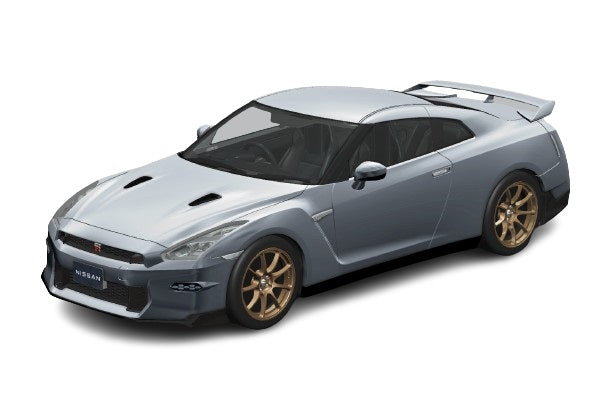 1/32 楽プラ スナップキット ニッサン R35 NISSAN GT-R 2024(アルティメイトメタルシルバー)