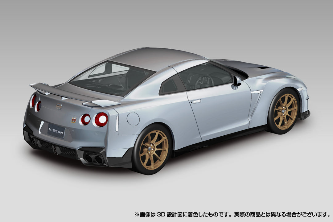 1/32 楽プラ スナップキット ニッサン R35 NISSAN GT-R 2024(アルティメイトメタルシルバー)