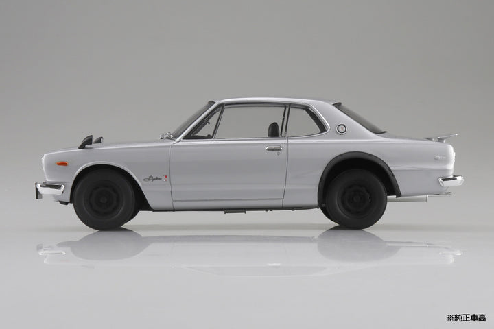 1/24 楽プラ スナップカー KPGC10 スカイラインHT 2000GT-R 1970 シルバー