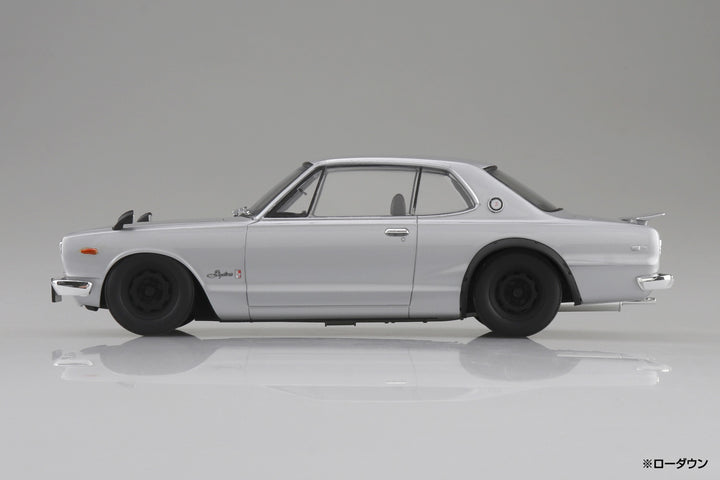 1/24 楽プラ スナップカー KPGC10 スカイラインHT 2000GT-R 1970 シルバー