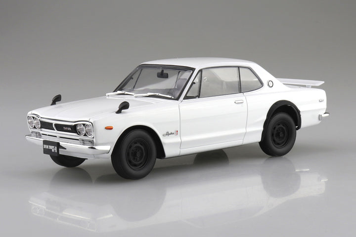 1/24 楽プラ スナップカー KPGC10 スカイラインHT 2000GT-R 1971 ホワイト