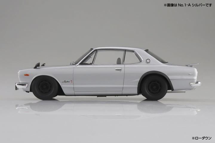 1/24 楽プラ スナップカー KPGC10 スカイラインHT 2000GT-R 1971 ホワイト