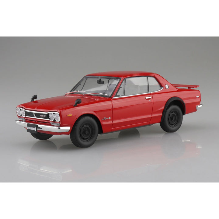 1/24 楽プラ スナップカー KPGC10 スカイラインHT 2000GT-R 1970 レッド