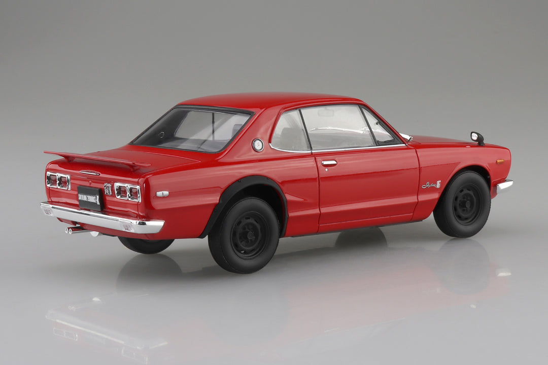 1/24 楽プラ スナップカー KPGC10 スカイラインHT 2000GT-R 1970 レッド