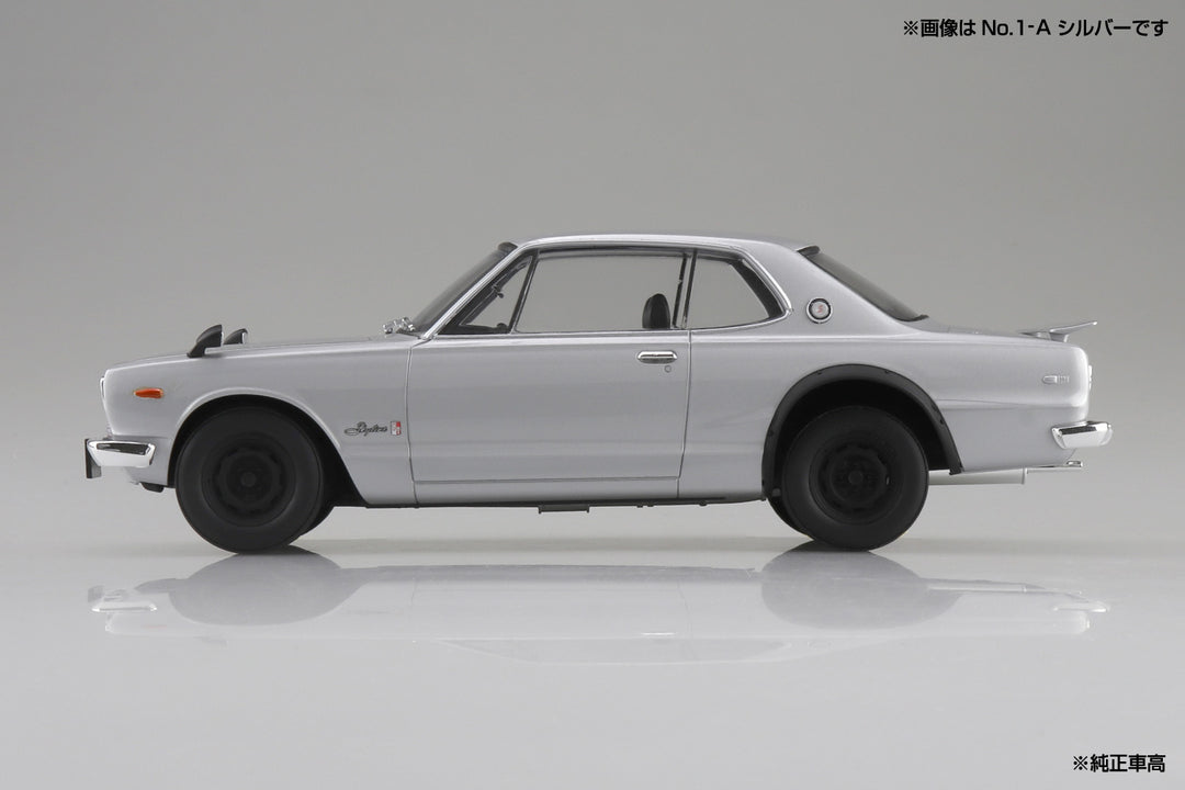 1/24 楽プラ スナップカー KPGC10 スカイラインHT 2000GT-R 1970 レッド