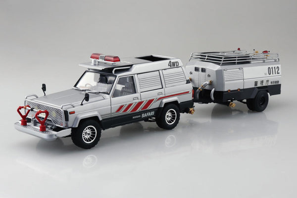 西部警察 1/24 ニッサン・サファリ4WD & タンク車 アオシマ 未組立品 Amazon | 西部警察 1/24 ニッサン・サファリ4WD & タンク車