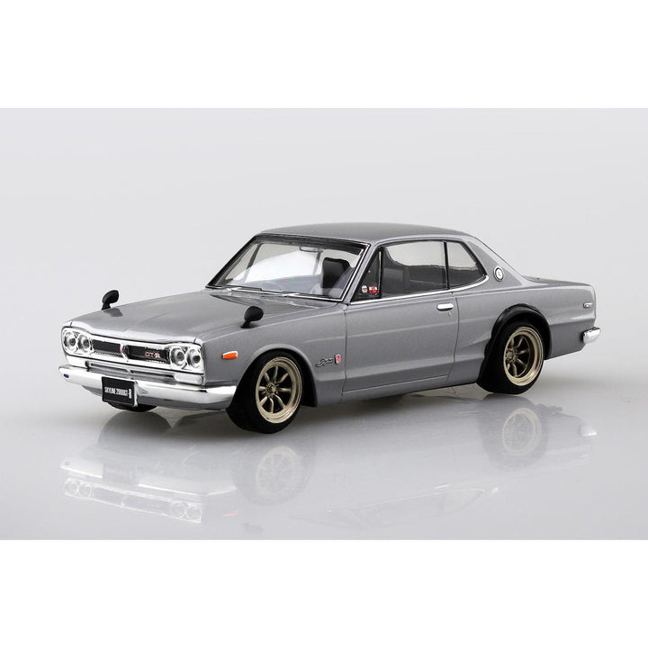 1/32 楽プラ スナップキット ニッサン C10 スカイライン 2000GT-R カスタムホイール (シルバー)