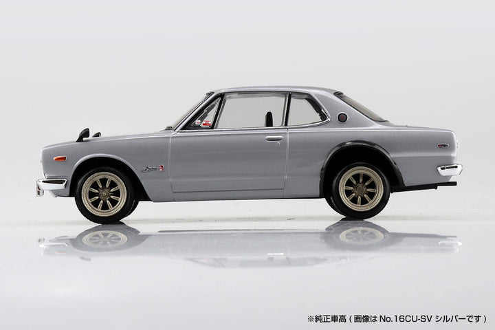 1/32 楽プラ スナップキット ニッサン C10 スカイライン 2000GT-R カスタムホイール (シルバー)