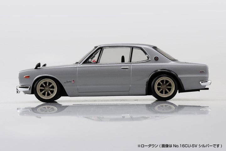 1/32 楽プラ スナップキット ニッサン C10 スカイライン 2000GT-R カスタムホイール (シルバー)