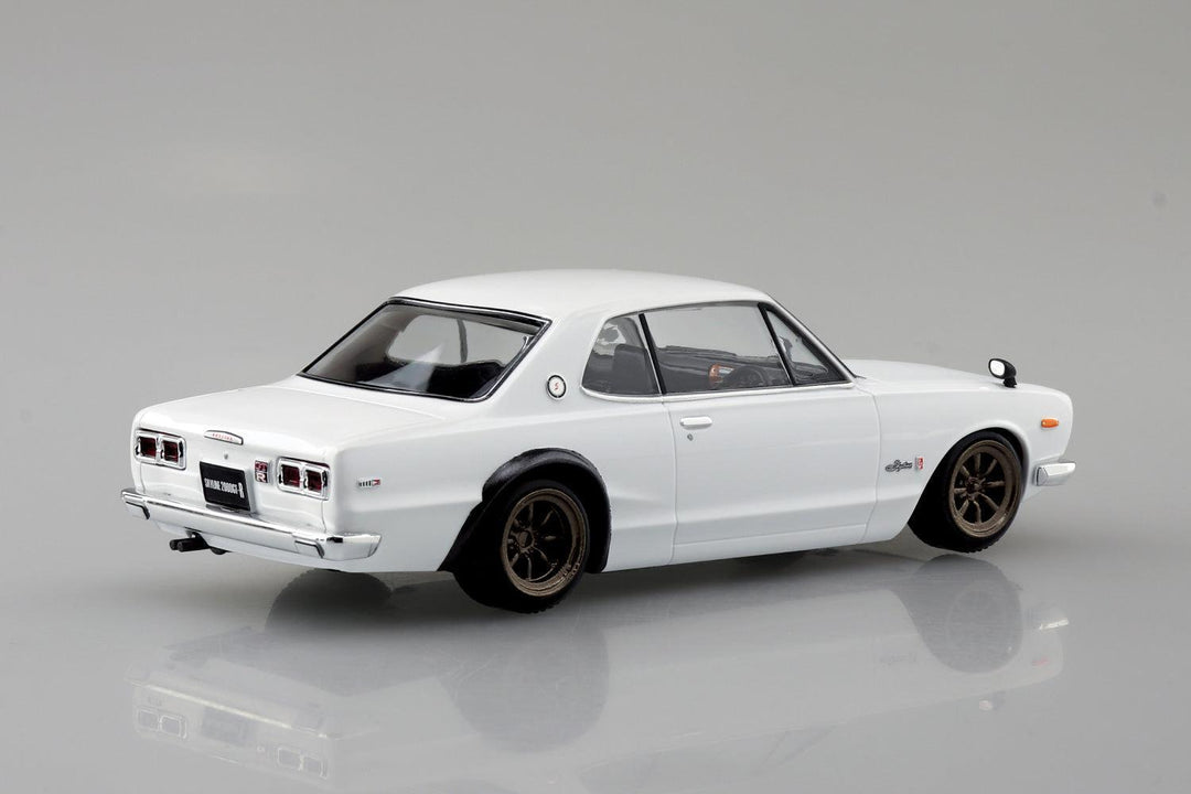 1/32 楽プラ スナップキット ニッサン C10 スカイライン 2000GT-R カスタムホイール (ホワイト)