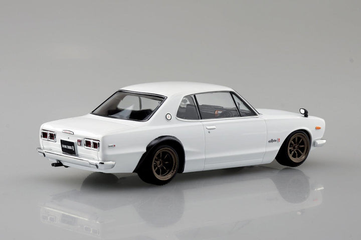 1/32 楽プラ スナップキット ニッサン C10 スカイライン 2000GT-R カスタムホイール (ホワイト)