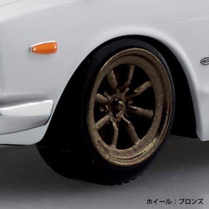 1/32 楽プラ スナップキット ニッサン C10 スカイライン 2000GT-R カスタムホイール (ホワイト)
