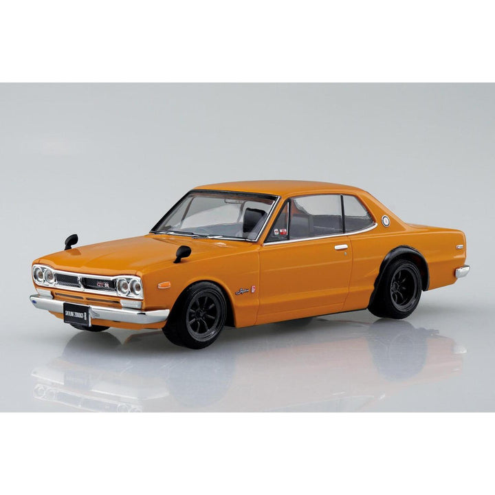 1/32 楽プラ スナップキット ニッサン C10 スカイライン 2000GT-R カスタムホイール (ブラウン)