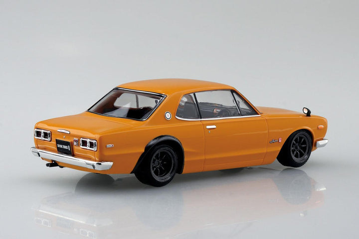 1/32 楽プラ スナップキット ニッサン C10 スカイライン 2000GT-R カスタムホイール (ブラウン)