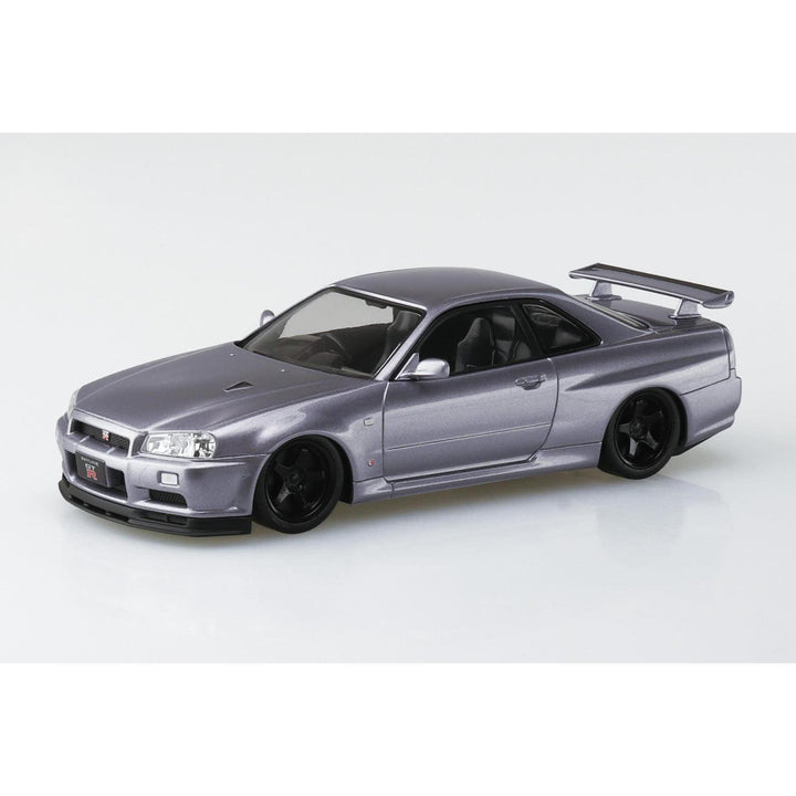 1/32 楽プラ スナップキット ニッサン R34スカイラインGT-R カスタムホイール(アスリートシルバー)