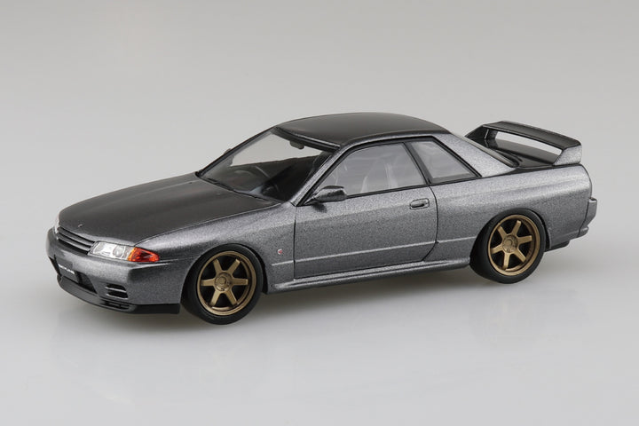 1/32 楽プラ スナップキット ニッサン R32スカイラインGT-R カスタムホイール（ガングレーメタリック）