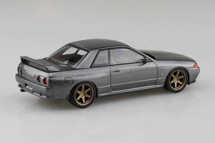 1/32 楽プラ スナップキット ニッサン R32スカイラインGT-R カスタムホイール（ガングレーメタリック）