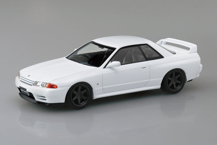 1/32 楽プラ スナップキット ニッサン R32スカイラインGT-R カスタムホイール（クリスタルホワイト）